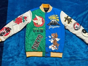 REASON Multi-pattern Long Sleeve Button Poly Coat/Jacket Men - Size M - Picture 1 of 18