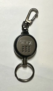 TUMI Silver Tone Metal Key Ring - Picture 1 of 4