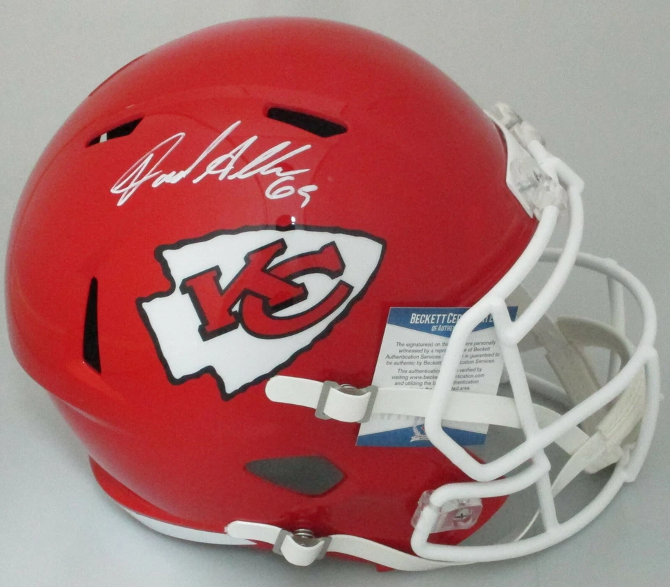 Casco de velocidad réplica tamaño completo Riddell firmado por Jared Allen de los Chiefs - Beckett Foto 1 de 1