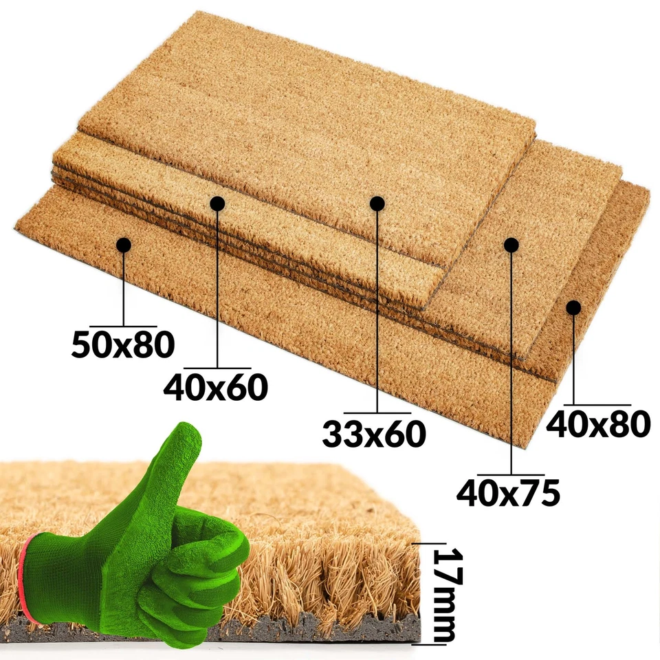 Fußmatte Kokos Kokosmatte Schmutzfangmatte Türmatte Fußabtreter Türvorleger ANRO - Bild 1 von 1