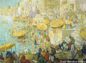 "Benares" (1) by Charles W. Bartlett - 1927 - Poster in 4 Sizes - Picture 1 of 1