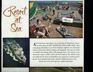 DELTA LINE RESORT AUF SEE NACH BRASILIEN VON DEL NORTE-DEL SUD UND DEL MÄRZ 1967 AD #2 - Bild 1 von 2