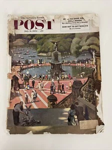 Saturday Evening Post July 11 1953 Vtg Magazine Stories Serials Advertising - Picture 1 of 6