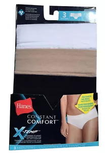 Paquete de 3 alineadores para mujer Hanes Constant Comfort X-Temp HIPSTERS NUEVO - Imagen 1 de 7