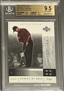 BGS 9.5 Gem Mint RC Tiger Woods 2001 Upper Deck Golf National Promo Rookie #TW - Picture 1 of 2