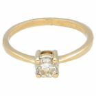 9Carat Yellow Gold 0.50ct Diamond Solitaire Ring (Size O) 5mm Head