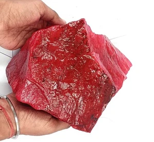 DYED 20000.00 Ct/4 KG Red Ruby Uncut Rough Certified Loose Gemstone GVJ - Picture 1 of 9