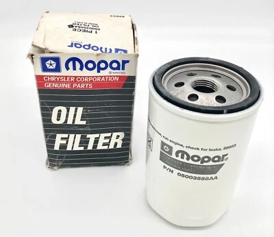 Jeep Cherokee 2.5L 2.8L Diesel Oil Filter 05003558AA Genuine & Brand New - Image 1 of 2