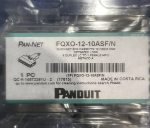 Panduit FQXO-12-10ASF/N 12-Faser QN SFQ Kassette, OM3 optimierter VERLUST - Bild 1 von 5