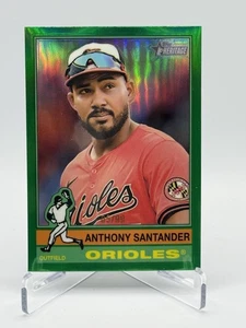 ANTHONY SANTANDER 2025 TOPPS HERITAGE BASEBALL GREEN CHROME REFRACTOR 05/99 #321 - Picture 1 of 2