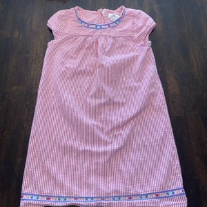 Girls Vineyard Vines Seersucker Striped Party Dress Size 10 - Picture 1 of 7