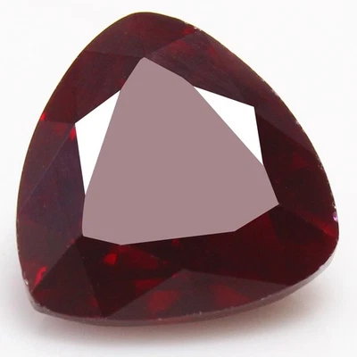 Natural 6.55 Ct Certified Mozambique Deep Red Ruby 11x11 MM Trillion Gemstone - Image 1 of 4