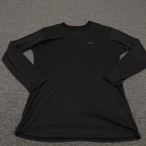 Patagonia Capilene Shirt Mens Medium Black Long Sleeve Base Layer Thermal - Picture 1 of 8