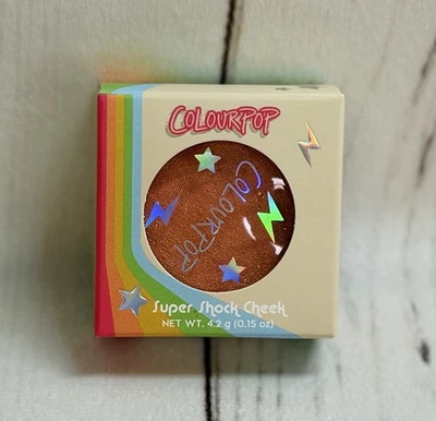 NIB COLOURPOP SUPER SHOCK CHEEK "ALL LACED UP" HIGHLIGHTER PEARLIZED BLUSH PEACH - Image 1 of 2
