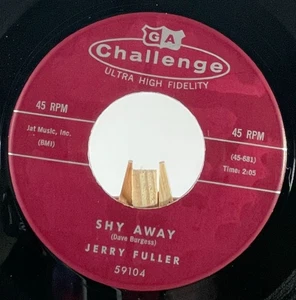 JERRY FULLER 45 RPM SHY AWAY / HEAVENLY—EX - Picture 1 of 6