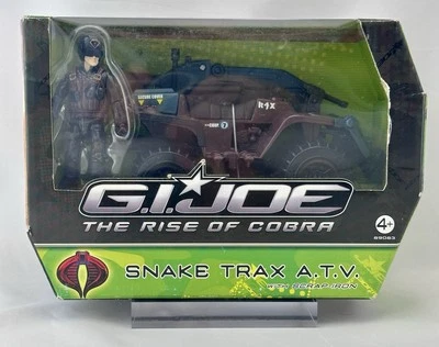 SNAKE TRAX A.T.V. WITH SCRAP-IRON GI JOE THE RISE OF COBRA 2008 HASBRO EA 89083 - Immagine 1 di 4