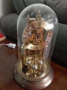 Orologio Vintage Elgin German S Haller Anniversary Vetro Cupola con Chiave - Non Funzionante - Foto 1 di 9