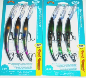 Reef Runner 800 Series Deep Diver Crankbaits (Lot of 2-Chrome Wonder/Chrome Fro) - Picture 1 of 1