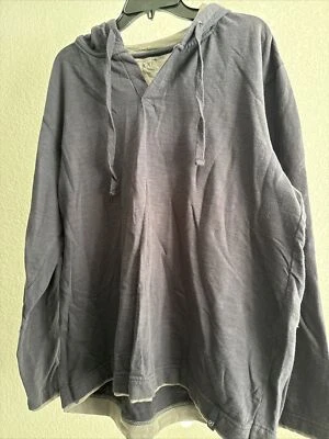 Paper Denim & Cloth Sweater Mens Size XXLarge Navy Pullover Hoodie Sweater - Image 1 of 4