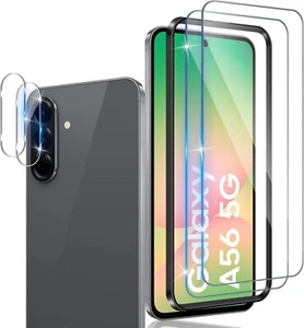 2X Szkło ochronne (wyświetlacz + aparat ) do Samsung Galaxy A56 5G Folia pancerna Full 9H - Zdjęcie 1 z 7