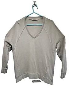 Sudadera All Saints Pequeña Cuello en V Manga Larga Beige 42" Pecho - Imagen 1 de 11