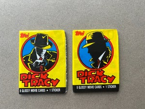 1990 Topps Lot of 2 Packs Thick Tracy Le Film