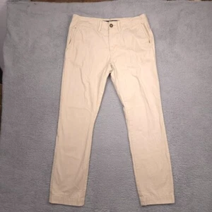 American Eagle Slim Straight Chino Pants Mens 36x32 Khaki Cotton Casual AEO - Picture 1 of 10