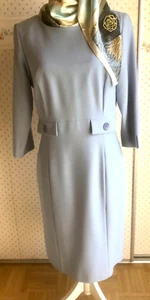 Elegantes Damenkleid 40 hellblau 3/4 Arm Party/Cocktail - Bild 1 von 5