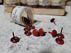250 Pack Upholstery RED Tacks Decorative Metal Round Head Furniture Nails Pins - Picture 1 of 4