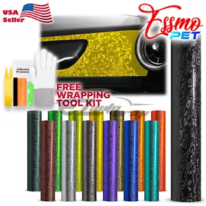 PET Damascus Steel Forged Carbon Fiber Satin Car Vinyl Wrap Film Sticker Sheet - Picture 1 of 145