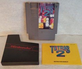 Tetris 2 With Manual! Tested And Works NES Nintendo 