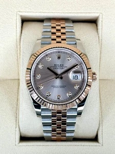 NEW 2025 Rolex Datejust 41mm 126331 Two-Tone Jubilee Sundust Diamond Dial - Picture 1 of 10