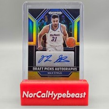2023 Panini Prizm Draft Picks Max Strus Autographs Black Gold Auto /5 DPA-MAX