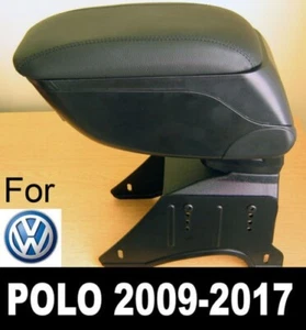 Specific Leather Armrest Center Console Storage Compartment for VW Polo 2009+ - Picture 1 of 5