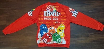 Camiseta deportiva de ciclismo de equipo con cremallera completa manga larga M&M’s XXXL Foto 1 de 4