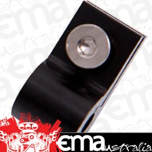 Aeroflow AF157-04BLK Billet P Style Clamp 1/4" Line Black 6.3mm ID Or 1/4" ID - Picture 1 of 3