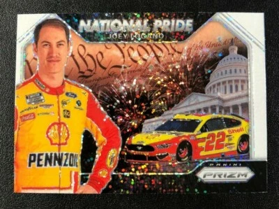 2020 Treasures Prizm National Pride WHITE SPARKLE Prizm SSP JOEY LOGANO #NP11 - Image 1 of 2