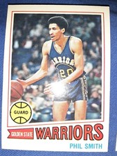 1977-78 Topps Phil Smith Golden State Warriors #12 WHITE BACK FREE SHIPPING MVP