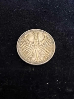 Rare 5 German Mark 1951 G - Image 1 of 4