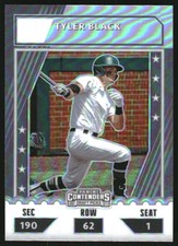 2021 Elite Extra Edition Optic College Tickets Holo #13 Tyler Black