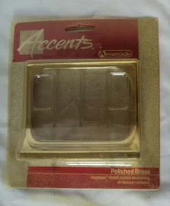 Amerock Polished Brass Wall Mount Soap Dish 52155 NOS Vintage - Picture 1 of 1