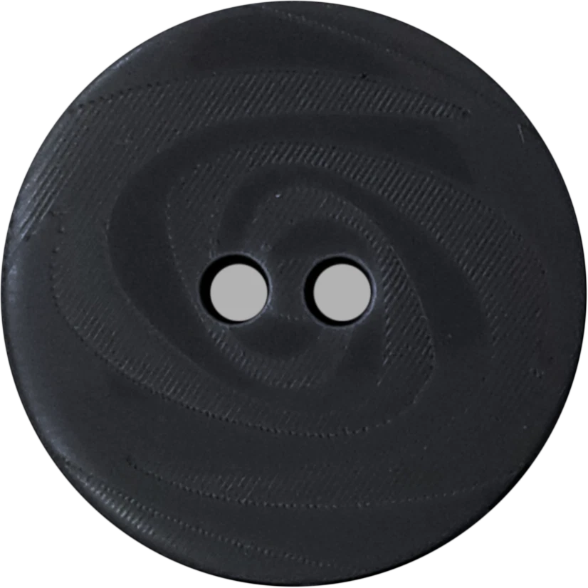 2 HOLE BUTTON TEXTURED SWIRL, SIZE 32L-13/16", SHINY/MATTE COMBO FINISH, 1 GROSS - Image 1 of 4