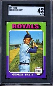 1975 Topps #228 George Brett SGC 4 VG-EX *Kansas City Royals* - Foto 1 di 2