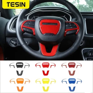 Interior Steering Wheel Decoration Cover Trim Bezels for Challenger 2015+ Parts - Bild 1 von 13