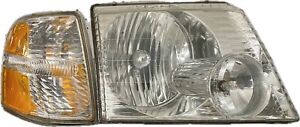 2002-2005 Ford Explorer 4 Dr Headlamp Assembly  and Turn Signal OEM Right RH