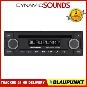 DAB Car Radio Blaupunkt Stockholm 400 stereo Bluetooth CD iPhone control AUX USB - Picture 1 of 5