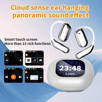 2025 Open Ear Headphones Noise Cancelling Bluetooth 5.4 Wireless Earbuds - Image 1 of 4