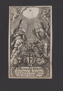 31)Nr.067,EXLIBRIS, Ex Libris,Bookplate, Künstler unbekannt um 1750, Heraldik,C3 - Imagen 1 de 1