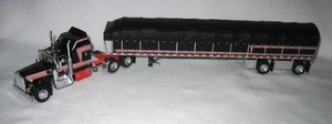 1/64 DCP60-2056 Kenworth W900A Aerodyne Sleeper 53' Wilson carro pianale coperto - Foto 1 di 3