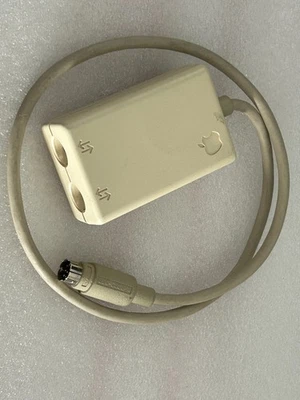 Винтажный адаптер Apple LocalTalk 590-0338-A 8-контактный M на двойной 3-контактный F DIN Б/У - Изображение 1 из 4